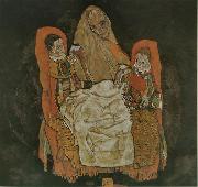 Egon Schiele, Mutter mit zwei Kindern